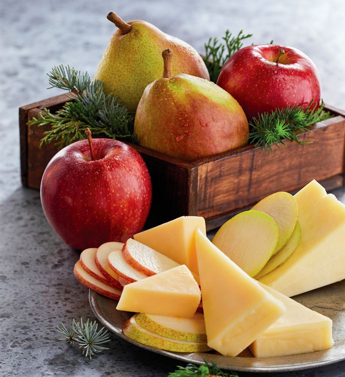 Classic Pears, Apples, and Cheese Gift